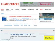 Tablet Screenshot of ihatecracks.com